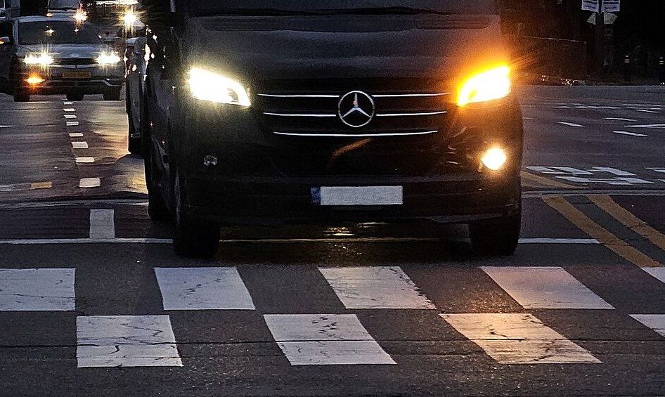 Black Mercedes-Benz Sprinter luxury minibus
